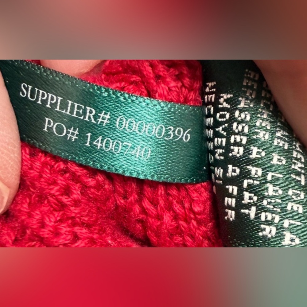 VINTAGE L-RL LAUREN ACTIVE RALPH LAUREN RED KNIT FULL ZIP MOCK NECK SWEATER SZ:L - Picture 10 of 10